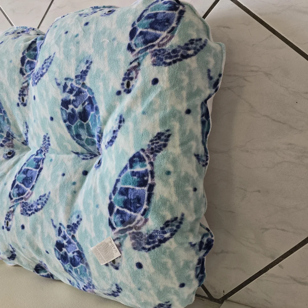 Sea Turtle Print Dog Bed Large 33x28 Inches Soft